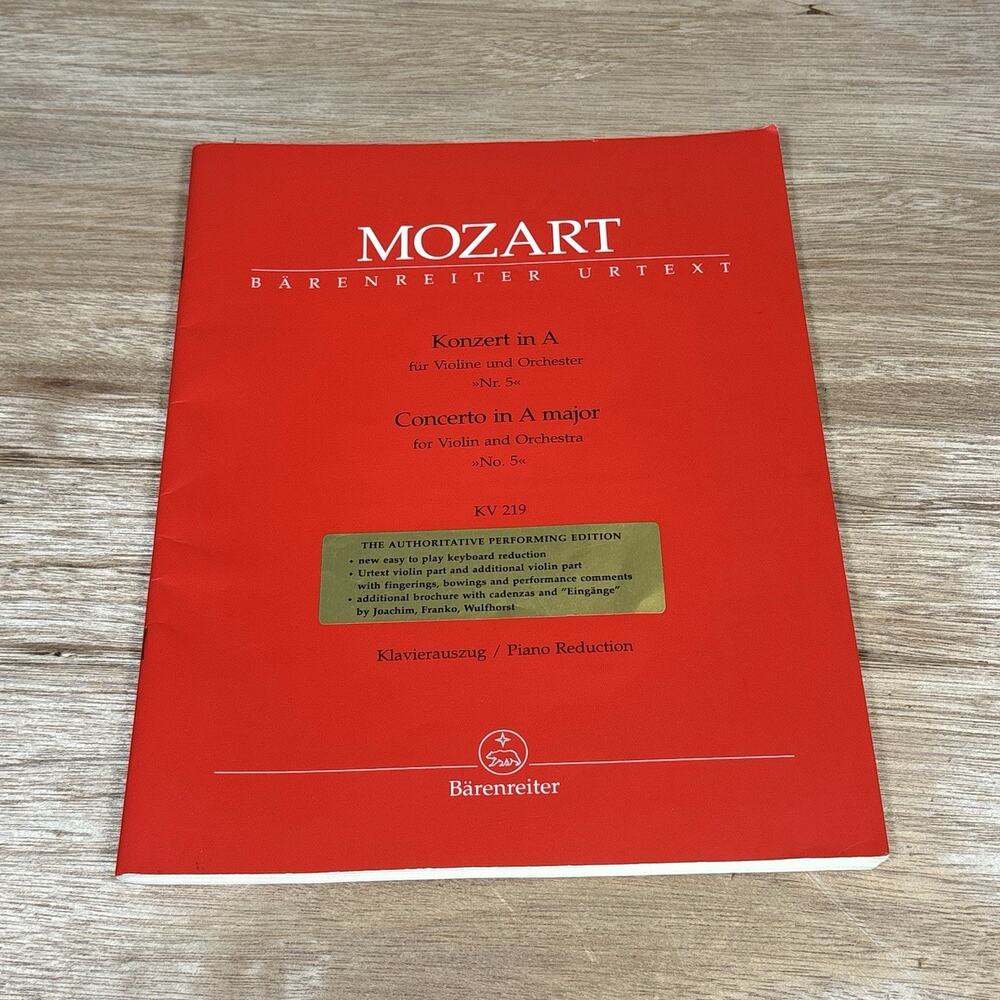 Mozart: Violin Concerto No. 5 in A major KV 219/Bärenreiter/Mozart Complete